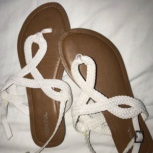 White merona sandals